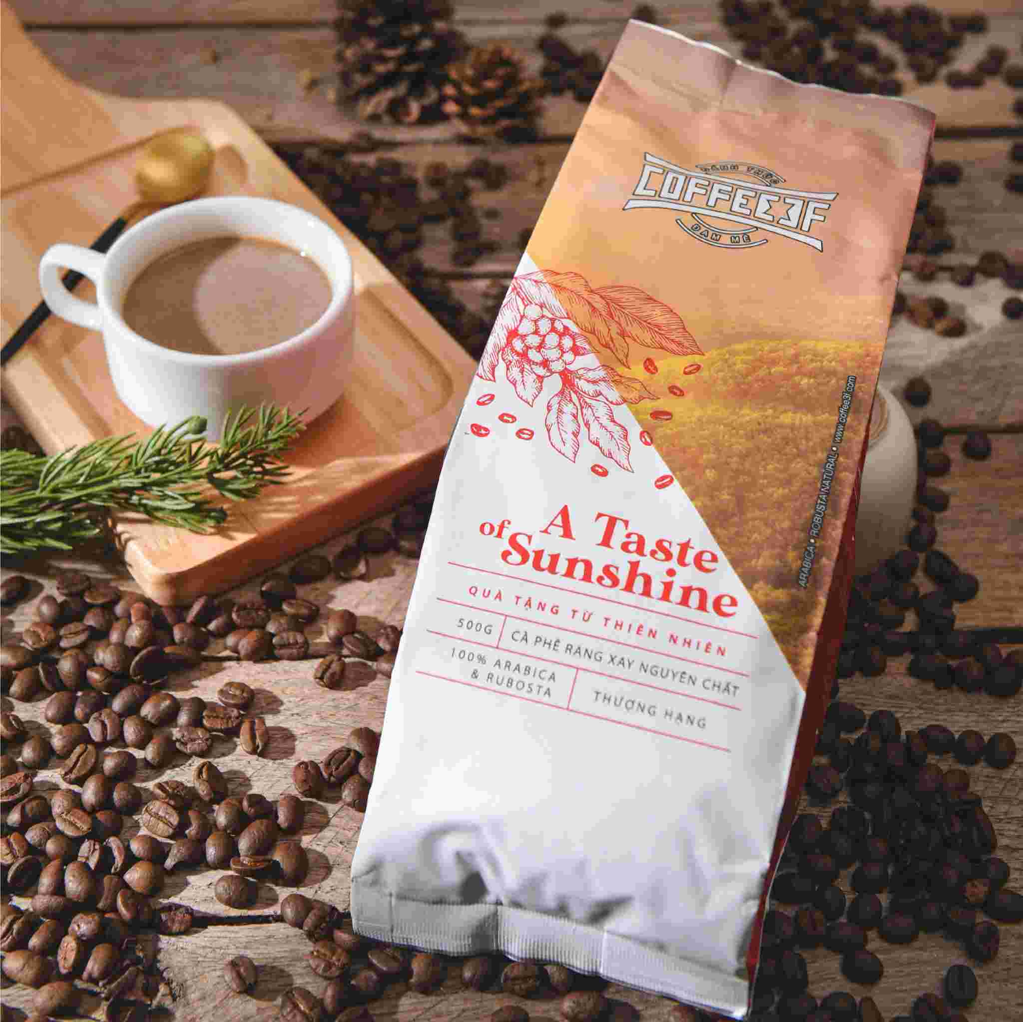 A Taste of sunshine – Cà phê hạt rang nguyên chất 100% Arabica