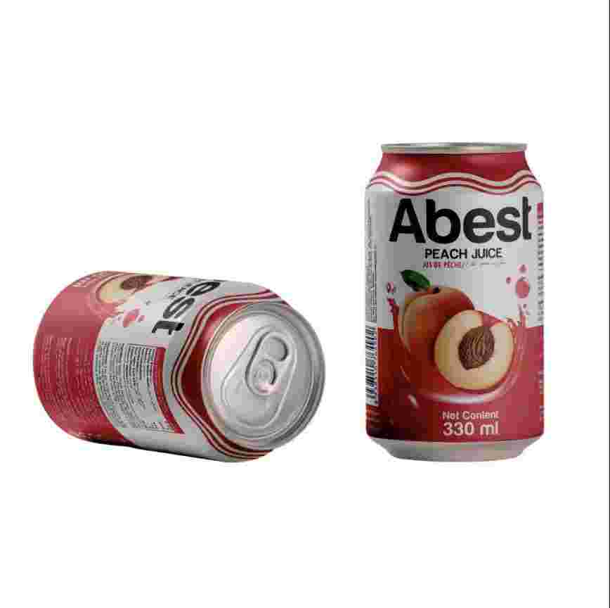 Abest Peach juice 330mlx24 cans/carton