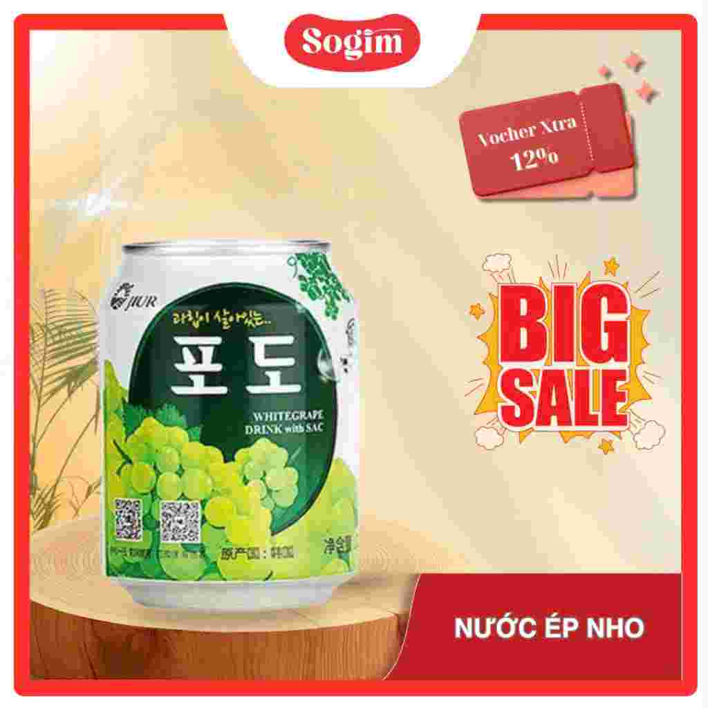 NƯỚC NHO JIUR dạng lon 238ml/Lon